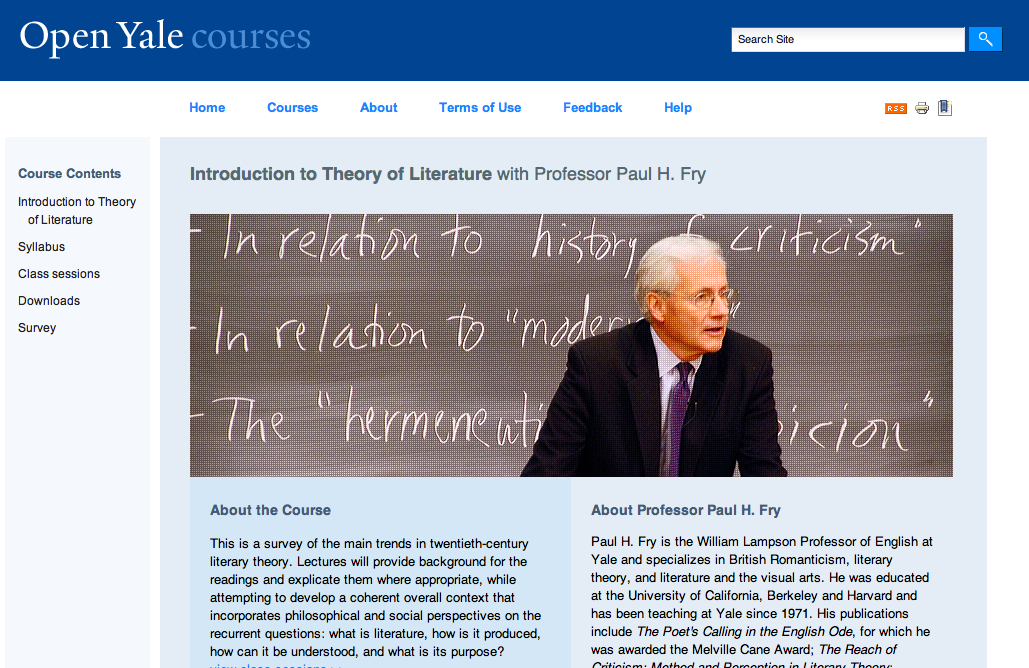 كورسات جامعة ييل Yale الدراسية عبر الإنترنت (دورات مجانية)